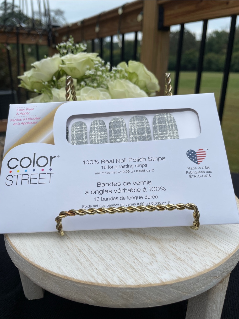 Color Street Plaid Reputation Nail Polish Strips Retired Sealed